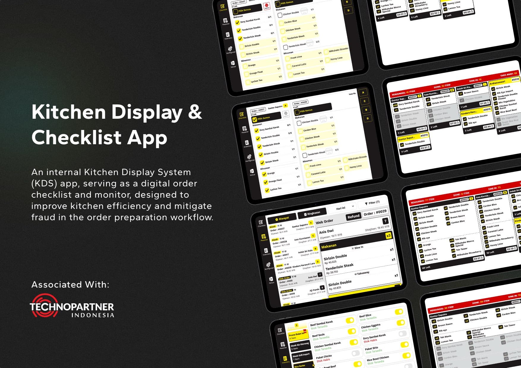Kitchen Display & Checklist image Portfolio